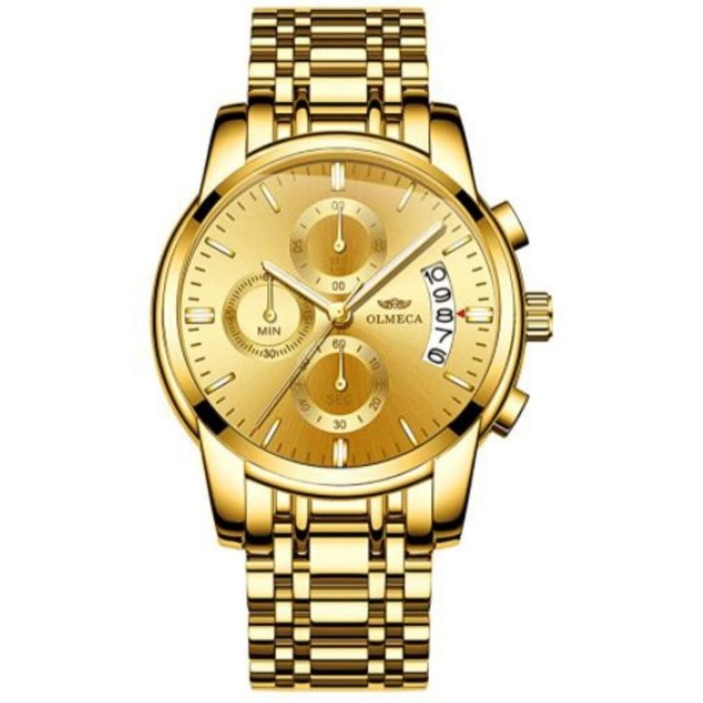 Sporty Men's Casual Chronograph Wrist Watch